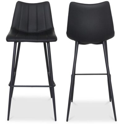 Alternative view of Alibi Barstool Matte Black (Set of 2)