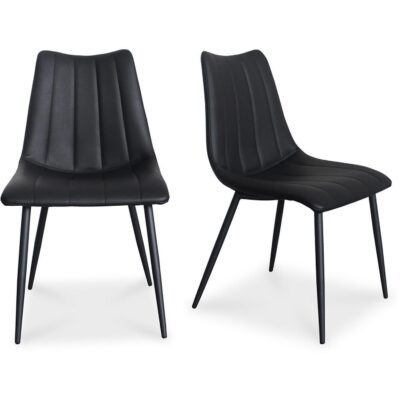 Alternative view of Alibi Dining Chair Matte Black (Set of 2)