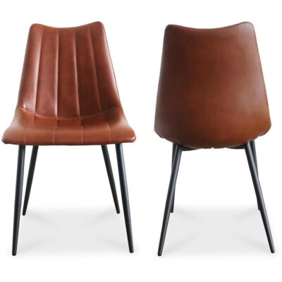 Alternative view of Alibi Dining Chair Brown (Set of 2)