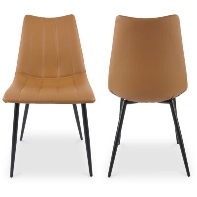 Alternative view of Alibi Dining Chair Tan - Set of Two
