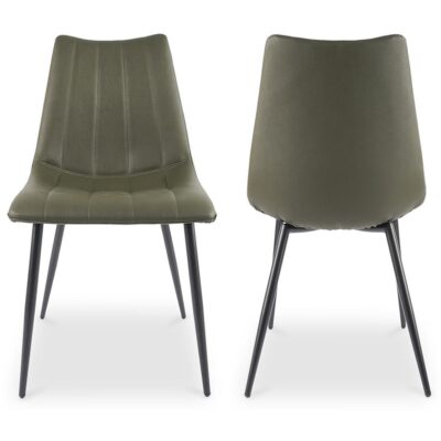 Alternative view of Alibi Dining Chair Dark Green - Set of Two
