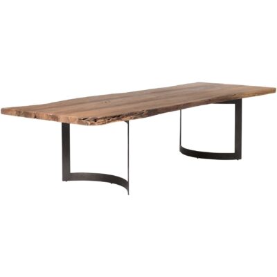 Alternative view of Bent Dining Table Small Smoked