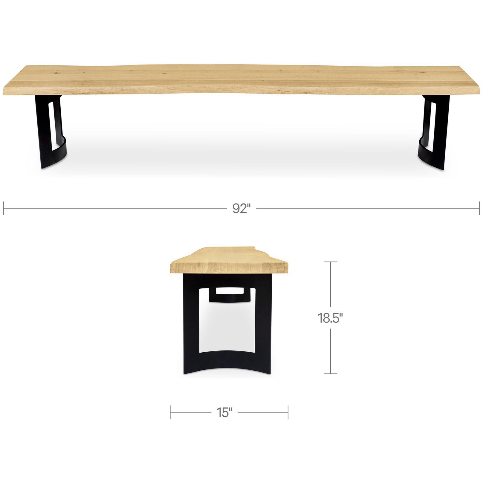 Bent Bench Small Oak - Image 3