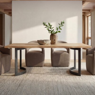 Alternative view of Bent Dining Table Extra Small Oak