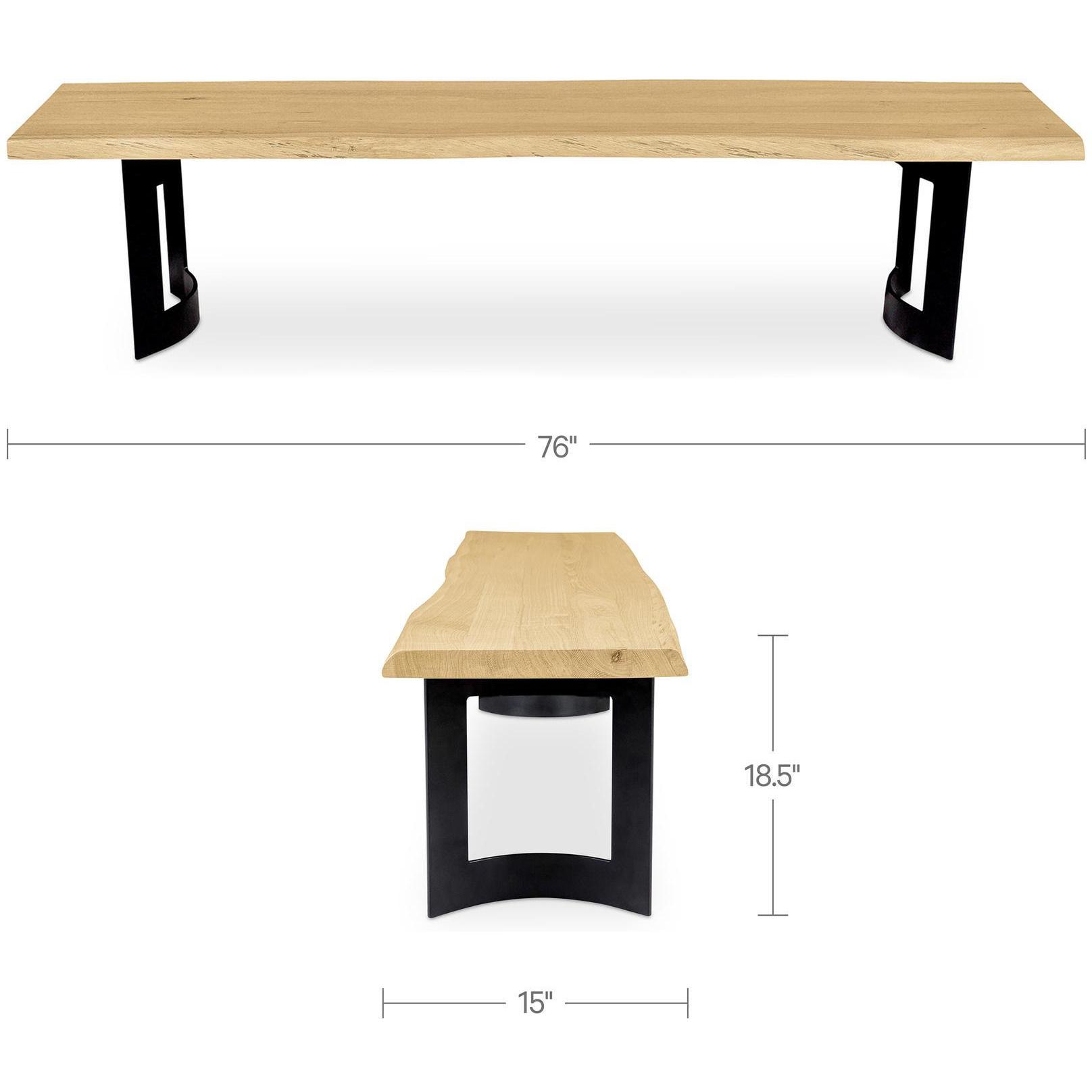 Bent Bench Extra Small Oak - Image 3