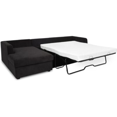 Alternative view of Burrow Sleeper Sectional With Storage Chaise Black Left