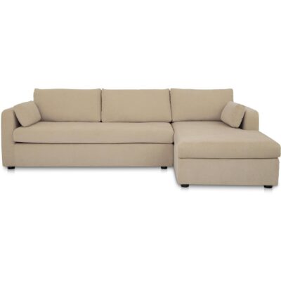 Burrow Sleeper Sectional With Storage Chaise Sand Right