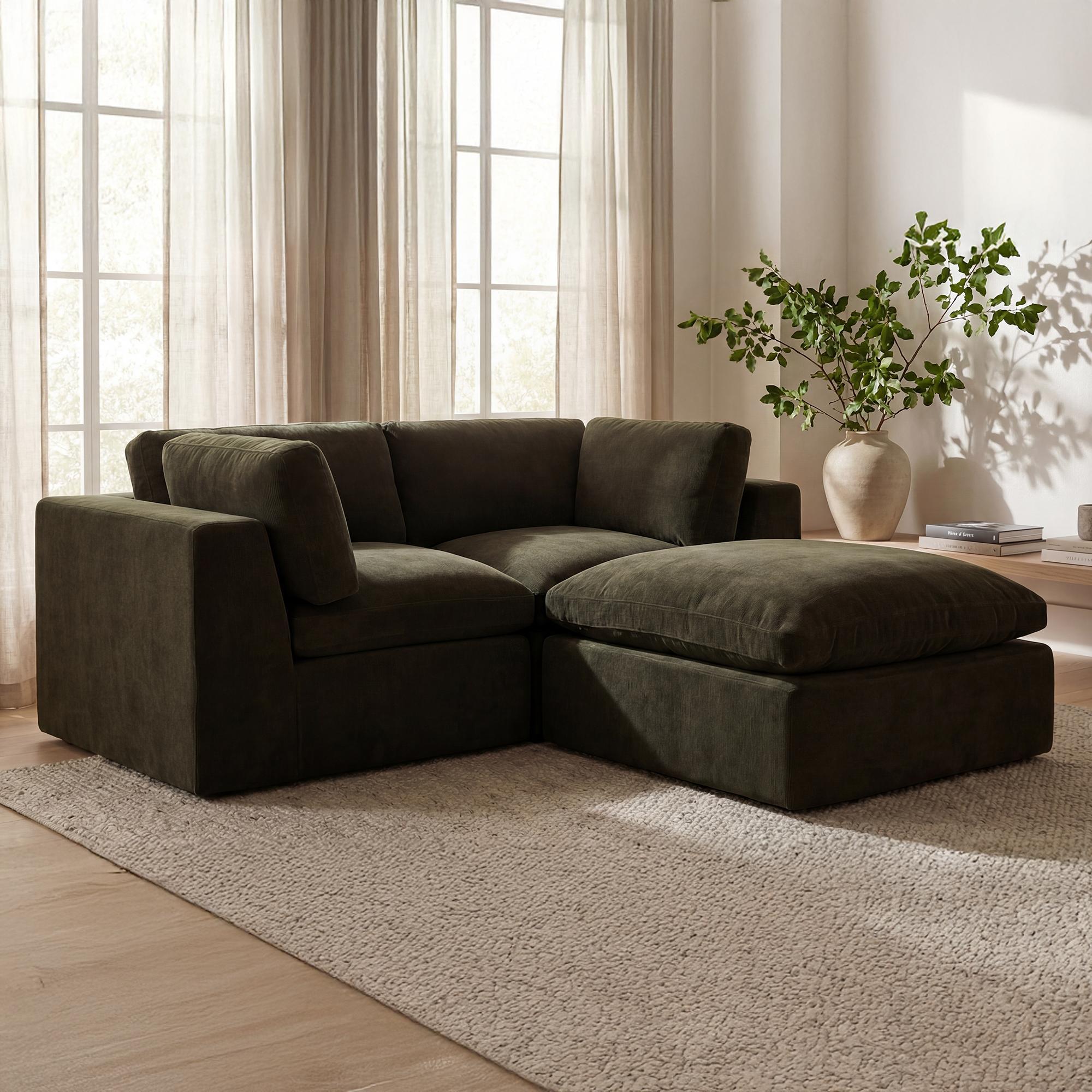 Cates Ottoman Dark Green - Image 7