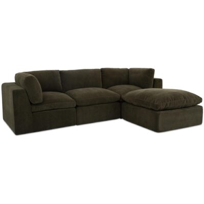 Alternative view of Cates Lounge Modular Sectional Dark Green