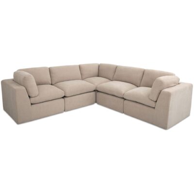 Alternative view of Cates Classic L Modular Sectional Pebble