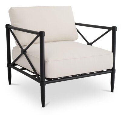 Alternative view of Willow Outdoor Accent Chair Cream