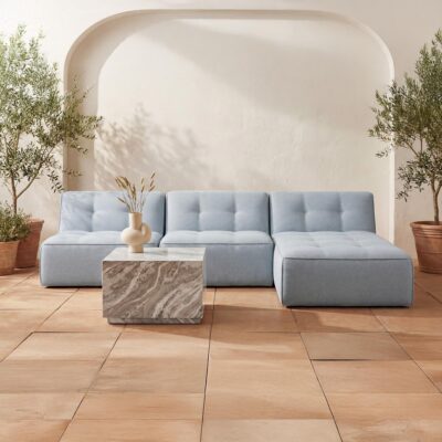 Alternative view of Sunseeker Outdoor Chaise Light Blue