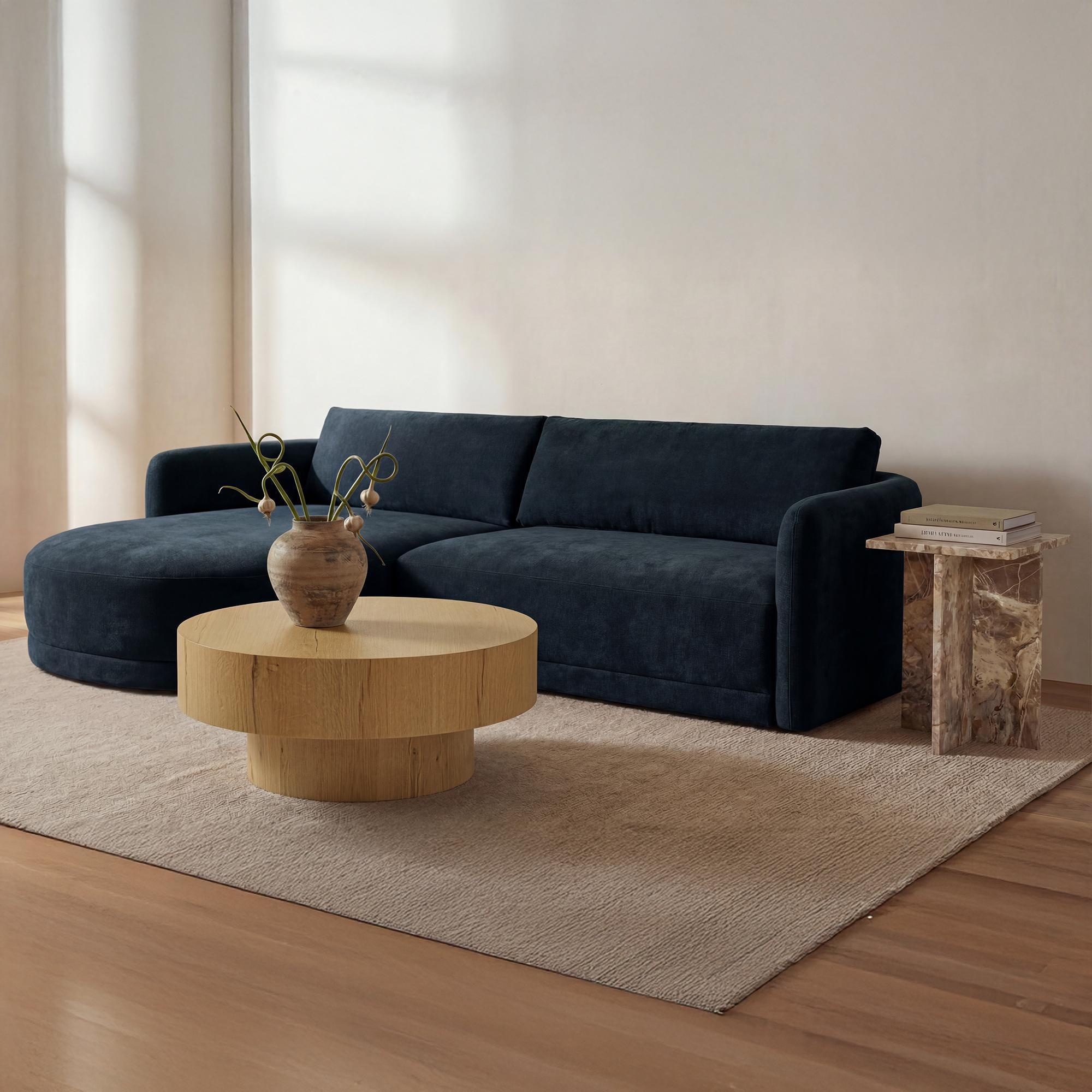 Emmy Sectional Dark Blue Left - Image 2