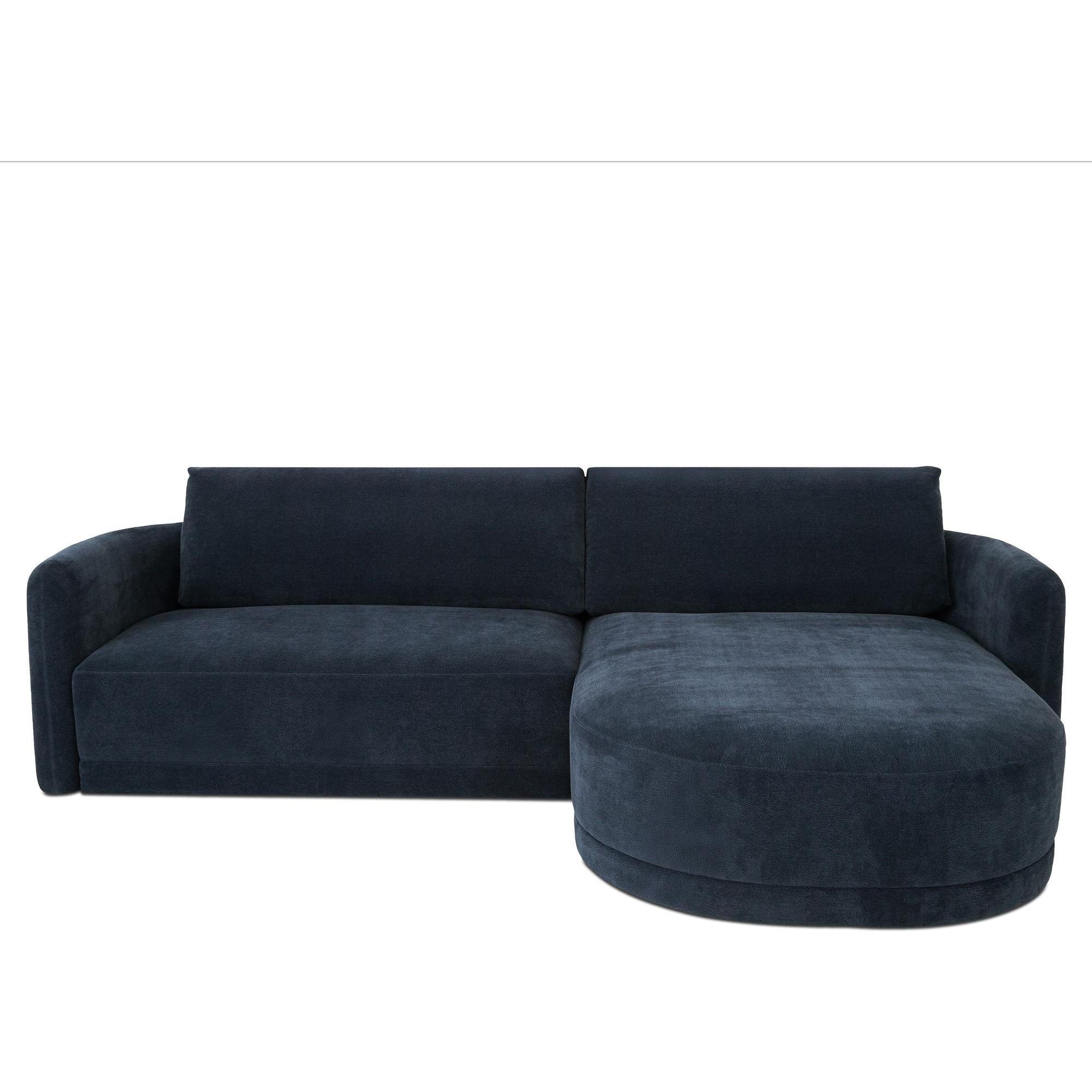 Emmy Sectional Dark Blue Right
