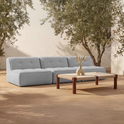 Alternative view of Sunseeker 3 Piece Outdoor Sofa Light Blue