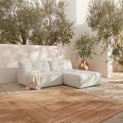 Alternative view of Sunseeker 2 Piece Outdoor Nook Brown Stripe