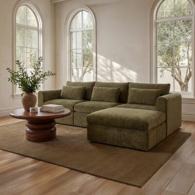 Alternative view of Swift Lounge Modular Sectional Dark Green