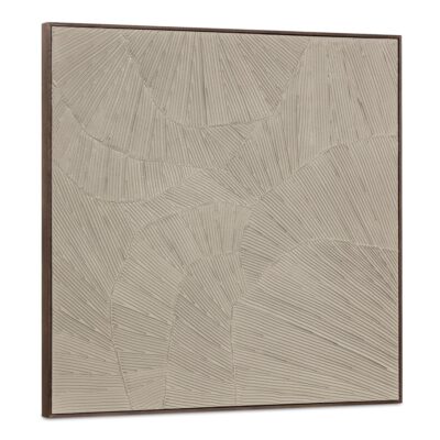 Alternative view of Flutter Framed Painting Cool Beige