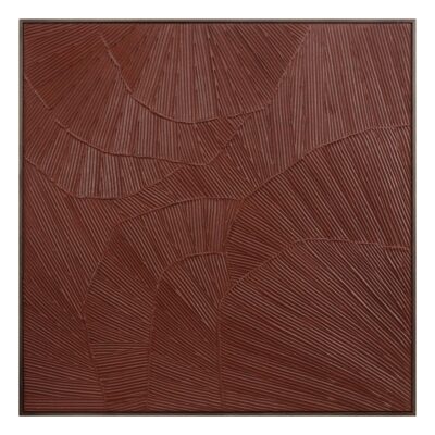 Flutter Framed Painting Maroon