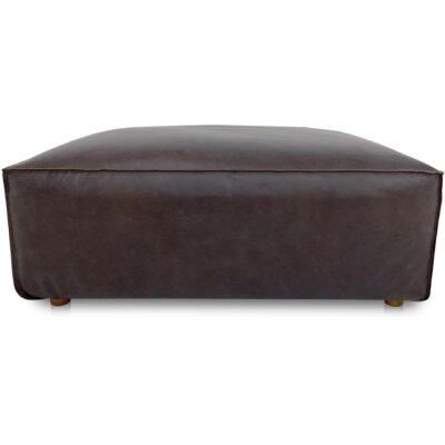 Form Ottoman Espresso Brown Leather