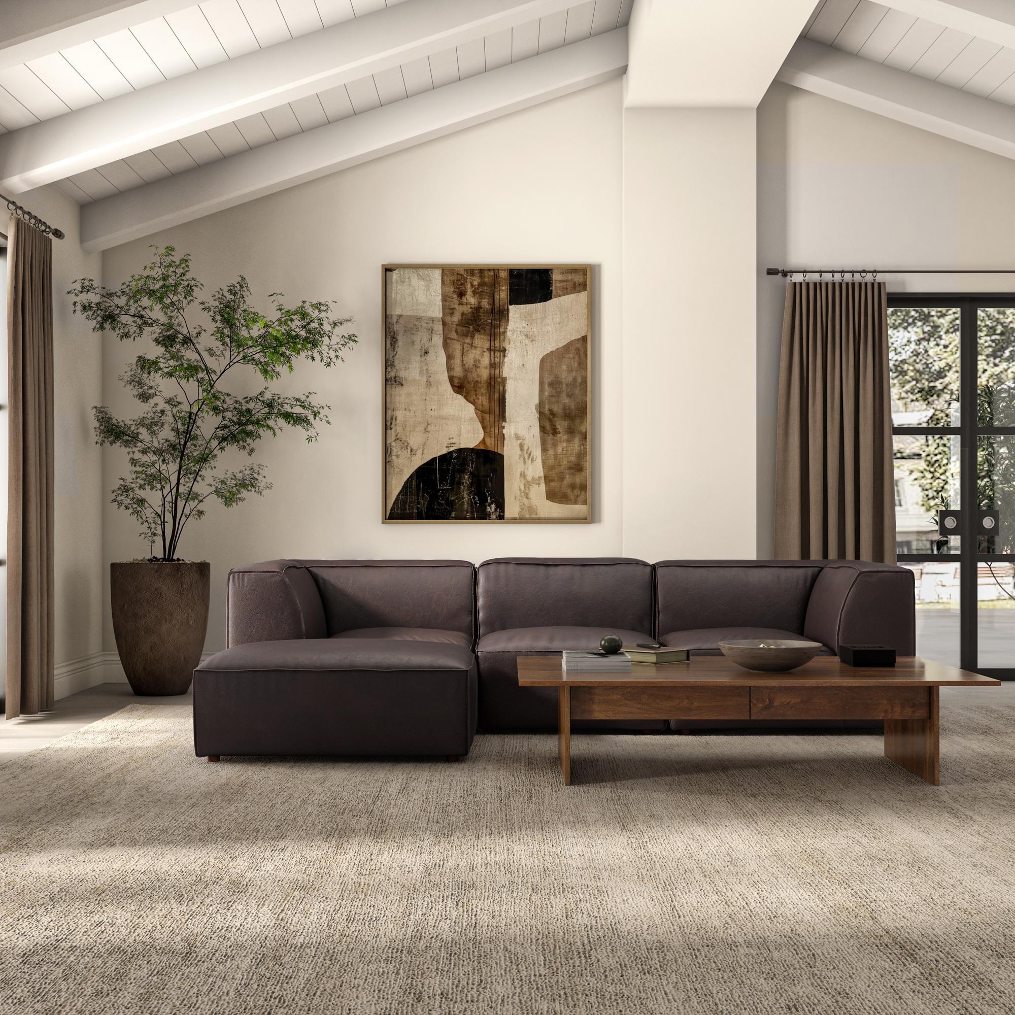 Form Lounge Modular Sectional Espresso Brown - Image 3