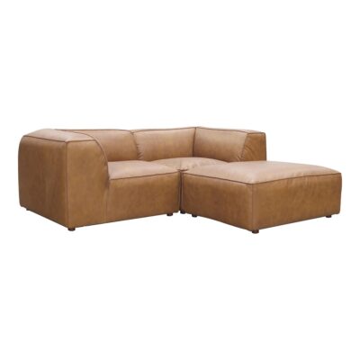 Alternative view of Form Nook Modular Sectional Sonoran Tan Leather
