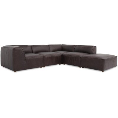 Alternative view of Form Classic L-Shaped Modular Sectional Espresso Brown