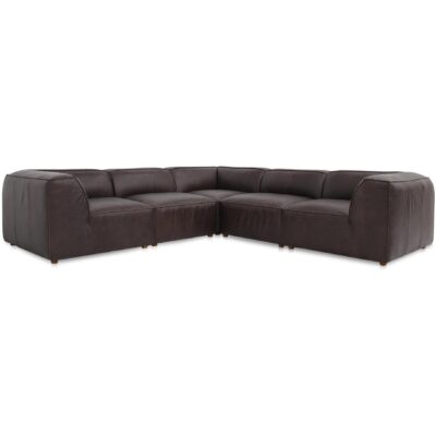 Form Classic L-Shaped Modular Sectional Espresso Brown