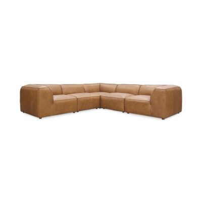 Alternative view of Form Classic L Modular Sectional Sonoran Tan Leather