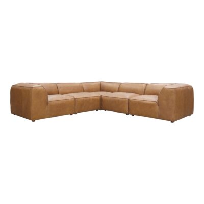 Alternative view of Form Dream Modular Sectional Sonoran Tan Leather