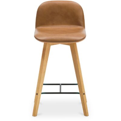 Napoli Leather Counter Stool Tan