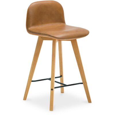 Alternative view of Napoli Leather Counter Stool Tan