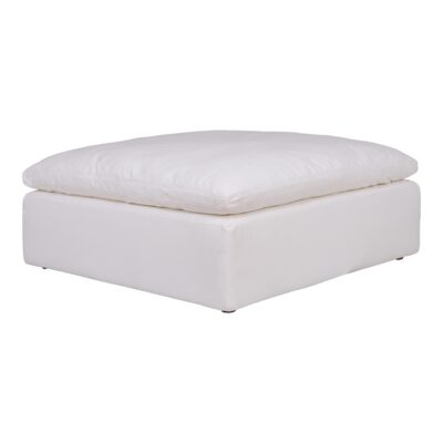 Alternative view of Clay Ottoman Livesmart Fabric White