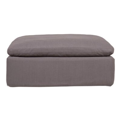 Clay Ottoman Livesmart Fabric Light Grey