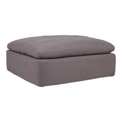 Alternative view of Clay Ottoman Livesmart Fabric Light Grey