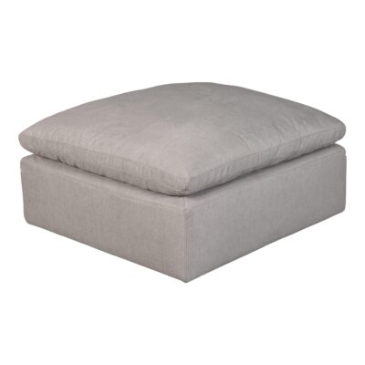 Alternative view of Terra Condo Ottoman Livesmart Fabric Light Grey