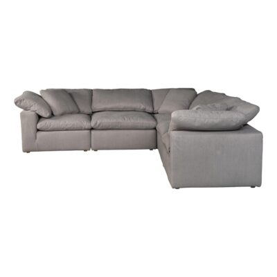 Alternative view of Terra Condo Classic L Modular Sectional Livesmart Fabric Light Grey