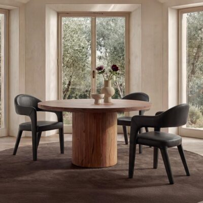 Alternative view of Martens Dining Chair Black Leather