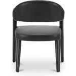 Martens Dining Chair Black Leather - Image 5