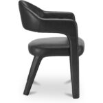Martens Dining Chair Black Leather - Image 4