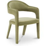 Martens Dining Chair Green Velvet 11 Martens Dining Chair Green Velvet - Image 3