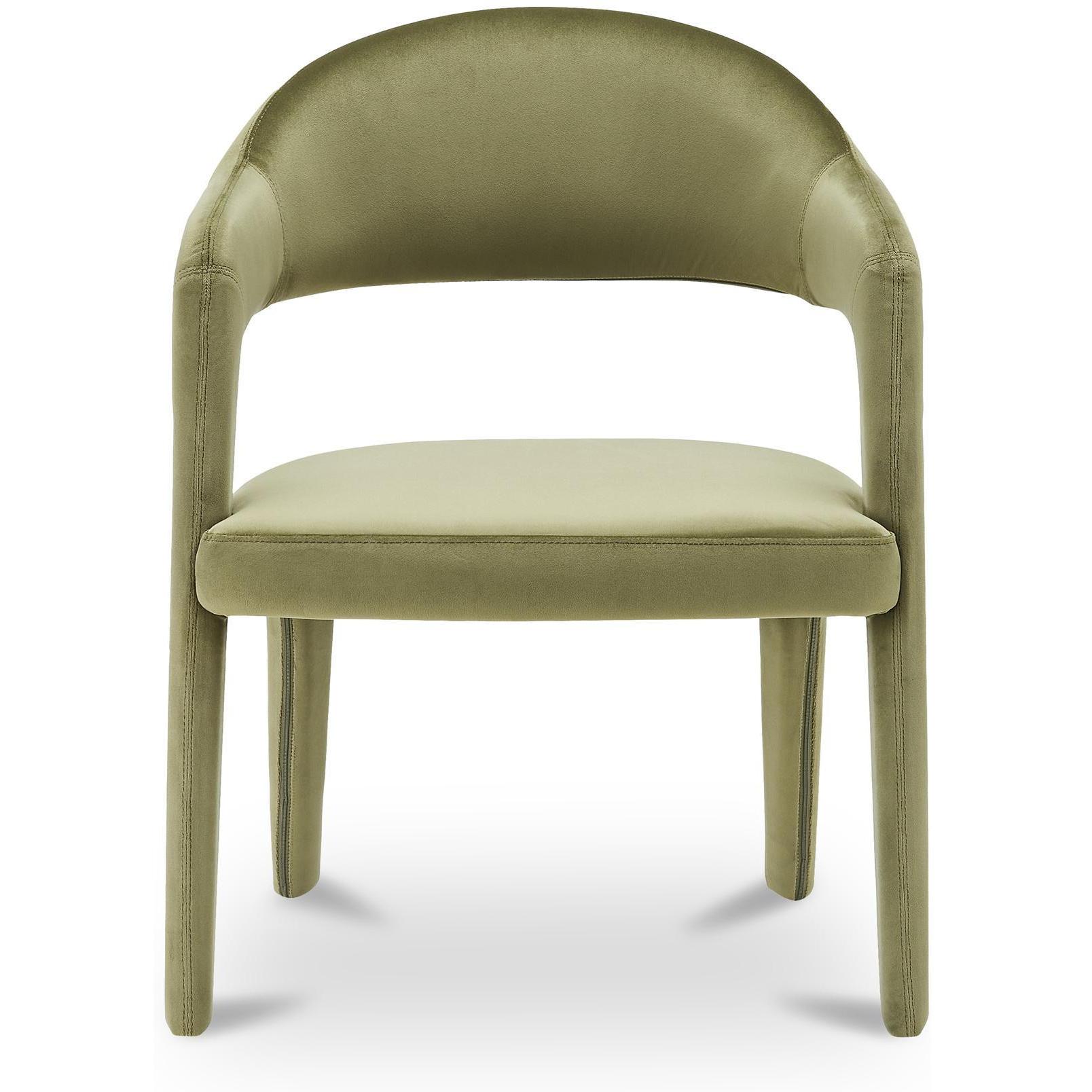 Martens Dining Chair Green Velvet