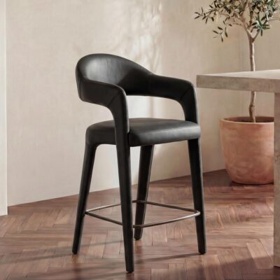 Alternative view of Martens Counter Stool Black Leather