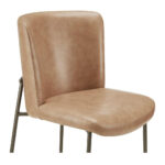 Early Dining Chair Tan Leather-Set Of Two 10 Early Dining Chair Tan Leather-Set Of Two - Image 4