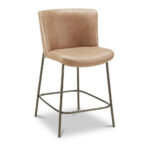 Early Counter Stool Tan Leather 11 Early Counter Stool Tan Leather - Image 3