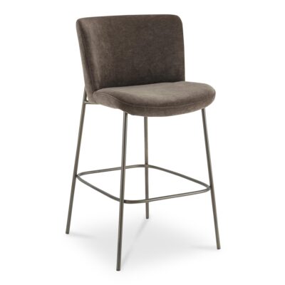 Alternative view of Early Bar Stool Dark Brown YM-1014-20
