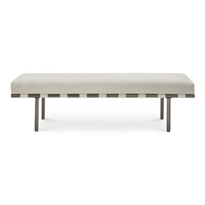 Alternative view of Carson Dining Bench Beige