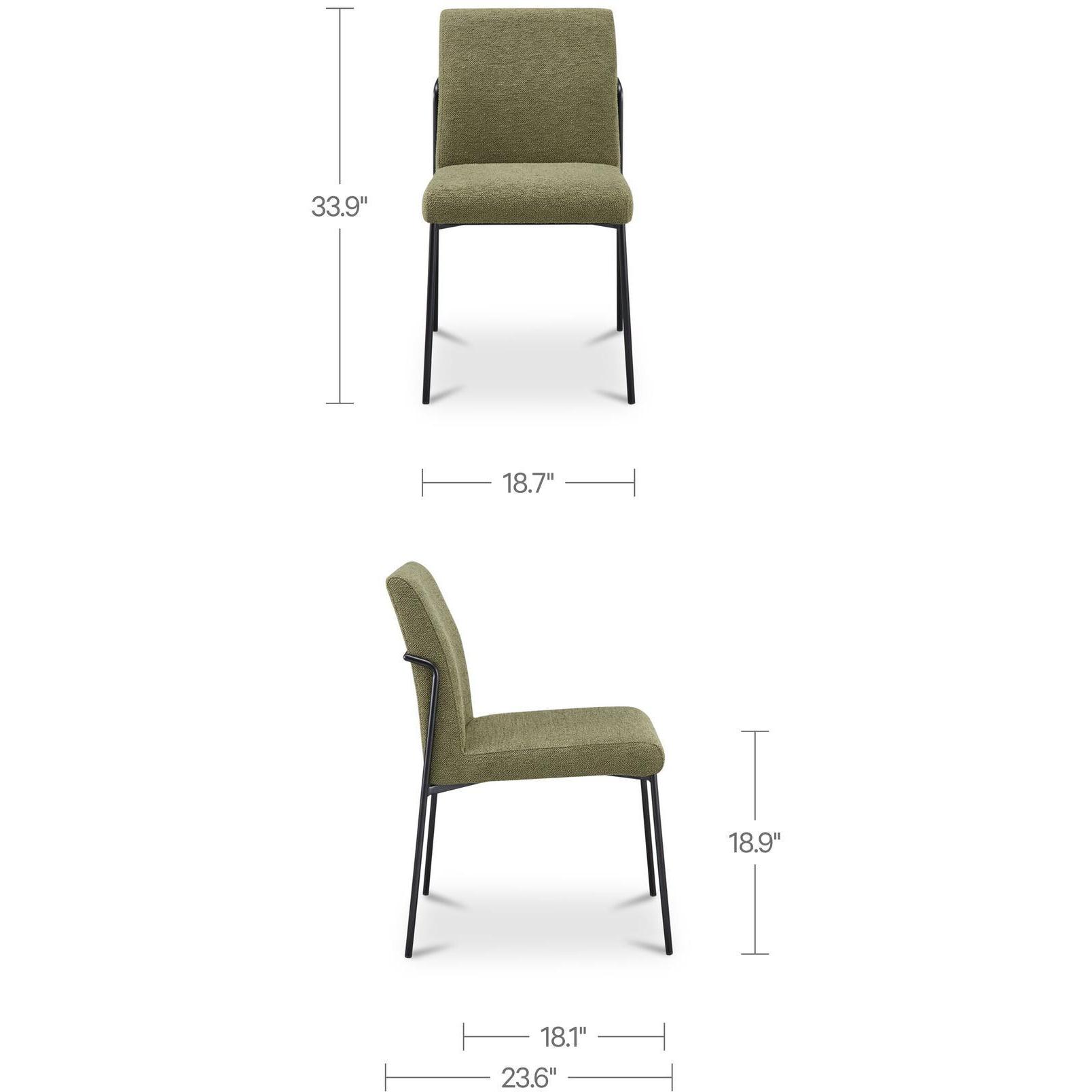 Danny Dining Chair Green-Set Of Two - Image 3