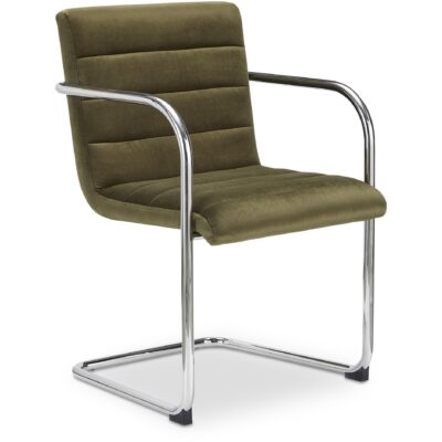 Alternative view of Pedro Dining Chair Green Mohair Set of Two