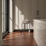 Kelsey Swivel Counter Stool Light Brown - Image 4